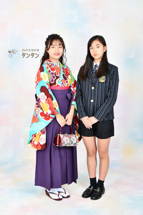 姉妹ショット